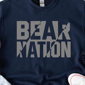 Bears Svg Png, Bear Nation Svg, Bear School Mascot, Bears Team Spirit, Bears Football, Bear Nation Png, Cricut, Silhouette, Bears Shirt Png