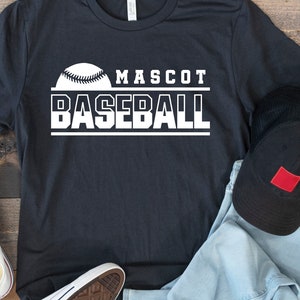 Baseball Team Maskottchen SVG: Shirt Logo Design (Digitaler Download)