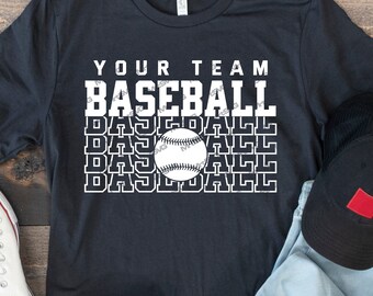 Baseball Team SVG PNG: Shirt Template, Cricut Silhouette (Digital Download)