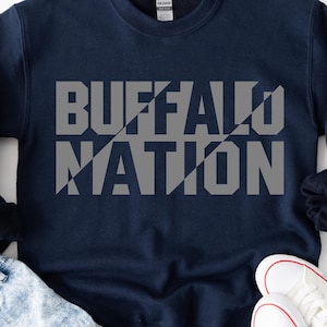 Buffalo Nation Svg, Buffaloes Mascot Svg, Buffaloes School Spirit Svg, Cricut, Silhouette, Svg, Png, Eps, Dxf, Pdf