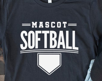 Softball Team Mascot Svg Png: Shirt Design Template (Digital Download)