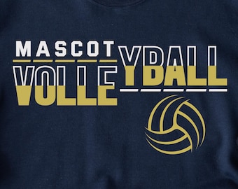 Volleyball Team Svg: Mascot SVG, PNG, PDF (Digital Download)