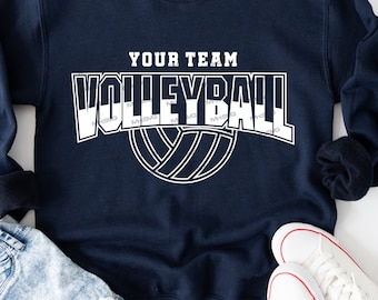 Volleybalteam SVG: shirtsjabloon, Cricut, moeder (digitale download)