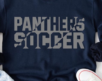 Panthers Soccer SVG PNG: School Spirit Design (Digital Download)