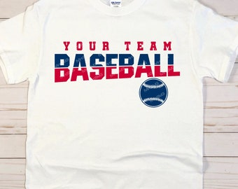 Baseball Team SVG PNG: Custom Team Shirts Template (Digital Download)