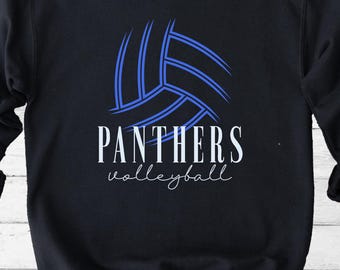 Panthers Volleyball Svg Png, Panthers Mascot Svg, Panthers Spirit Svg, Volleyball Svg, Volleyball Mom