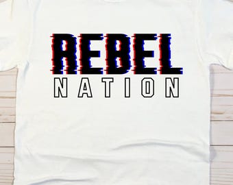 Rebel Nation Mascot SVG: School Spirit Design (Digital Download)