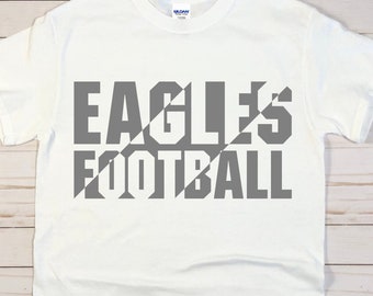 Eagles Football SVG: Logo della mascotte, Cricut e Silhouette (Download digitale)