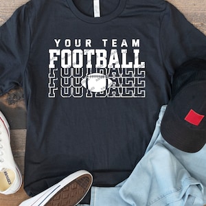 Football Svg, Football Team Template Svg, Football Shirt Design, Silhouette, Football Png, Cricut, Football Logo, Football Mom, Dxf Png Eps