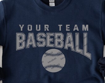 Baseball Team SVG Template: Cricut & Silhouette (Digital Download)