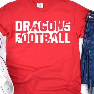 Dragons Football Svg, Dragons Football Png, Dragons Svg, Dragon Svg, Dragons Mascot Svg, Dragons School Spirit, Cricut Svg, Svg for Shirts