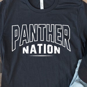 Panther Nation SVG PNG: teammascotte, shirt geest (digitale download)
