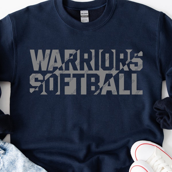 Warriors Softball Svg, Warriors Softball Png, Warriors Svg Png, Warrior Svg Design, Warriors Mascot, Softball Svg, Cricut Svg, Silhouette