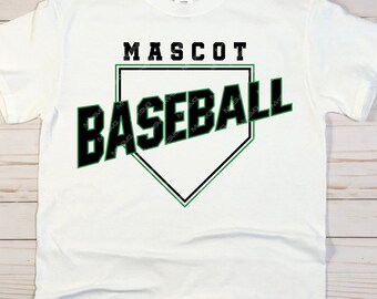 Baseball Team SVG: Mascot Shirt Template (Digital Download)