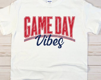 Game Day Vibes SVG PNG: Football T-Shirt Design (Digital Download)