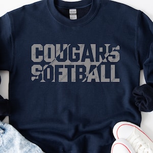 Cougars Softball Svg, Cougar Softball Svg, Cougar Svg Png, Cougars Svg, Cougar Sports Mascot Svg, Cricut Svg, Silhouette, Cougar Logo Svg