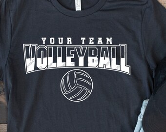 Volleyball Team SVG: Mascot Template for Shirts (Digital Download)