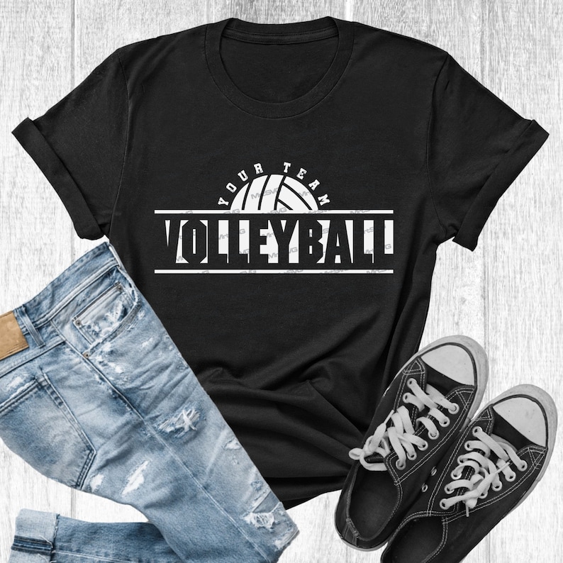 Volleyball Svg Volleyball Team Template Volleyball Shirt Etsy