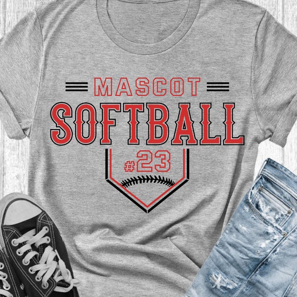 Softball Team Template, Softball Svg Png, Team Shirts, Softball Team Logo Svg, Cricut, Silhouette, Softball Team Svg, Svg Mom, Png Dxf Eps