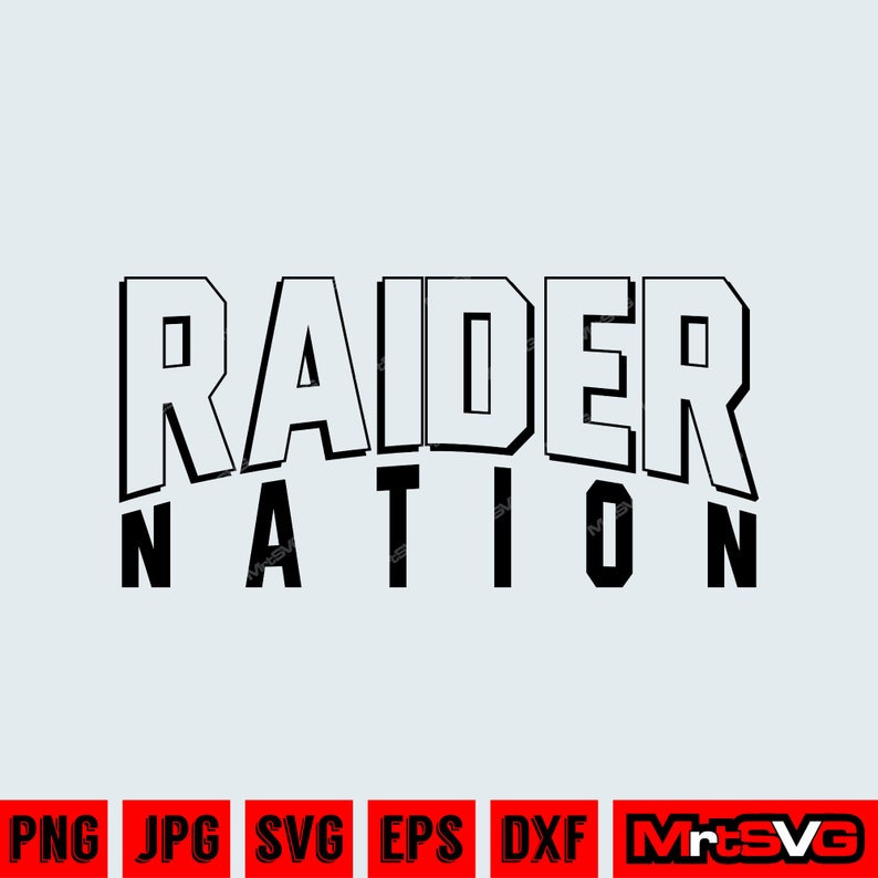 Raider Nation Script Raider Nation SVG: Football Team Logo (digital Download) - Etsy