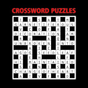 digital download 100 printable crossword puzzles for adults etsy canada