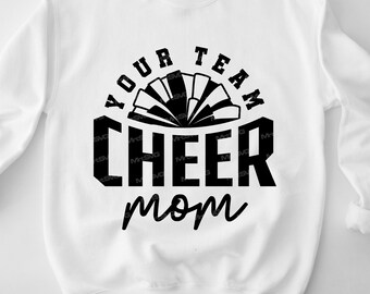 Cheer Mom SVG Cut File: Cheerleader Shirt Design (Digital Download)