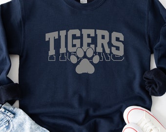 Tigers Football SVG: Paw Print Design (Digital Download)