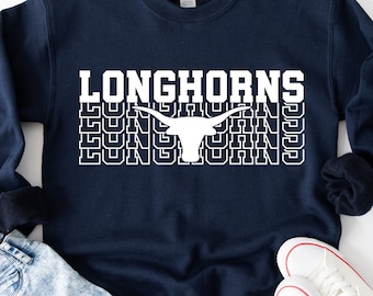 Longhorns Mascot SVG: School Team File for Cricut (Digital Download)