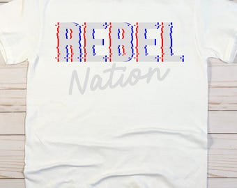 Rebel Nation Mascot SVG: School Spirit Design (Digital Download)