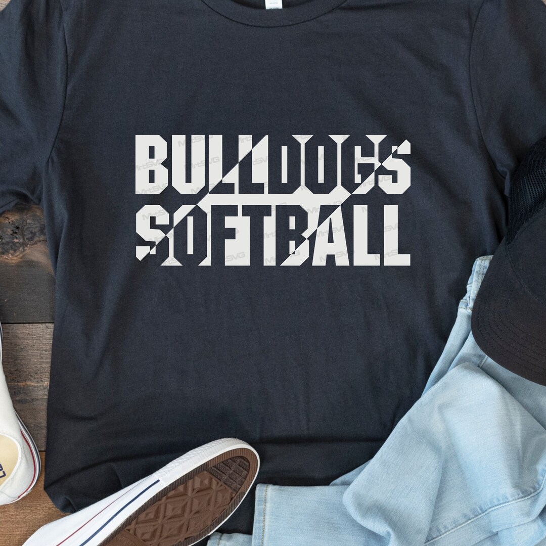 Softball Svg, Bulldog Softball Svg, Bulldog, Bulldogs Svg, Softball