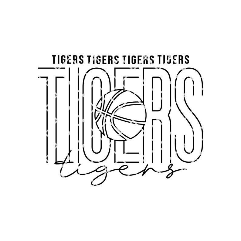Tigers Basketball SVG PNG: Cricut Cut File (digital Download) - Etsy