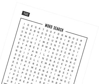 100+ Large Print Word Search Puzzles for Adults & Seniors (Digital Download)