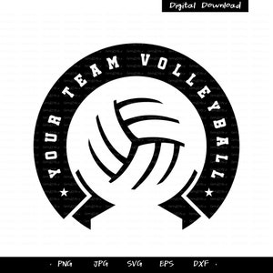 Volleyball Team Svg, Personalized Template, Volleyball Mom Png, Cut ...