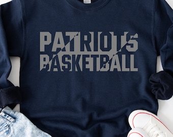 Patriots Basketball Svg: Mascot Design, Cricut, Silhouette (Digital Download)