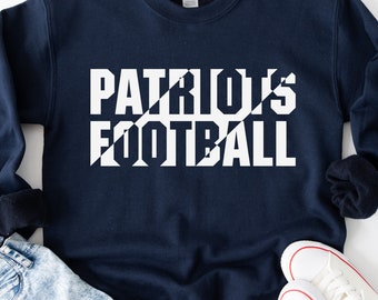 Patriots Football SVG Design: Shirt, Mascot (Digital Download)