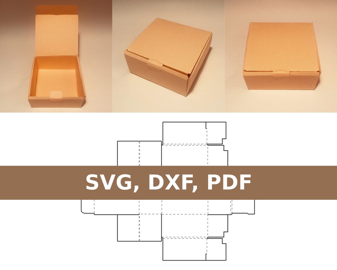 Square Box Template Corrugated Box Storage Box Shipping Box Mailing