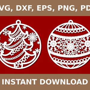 Christmas balls svg, christmas balls png, christmas balls clipart, christmas balls template, christmas balls dxf, Cricut, Silhouette