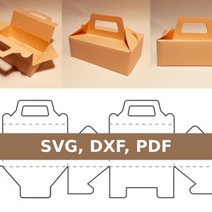 Gable box template, gable gift box, gable favor box, gable box party favor, SVG, PDF, Cricut, Silhouette