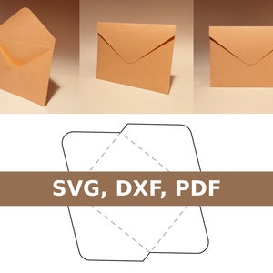 Sobre imprimible, sobre svg, sobre pdf, plantilla de sobre, impresión de sobre, SVG, PDF, Cricut, Silhouette