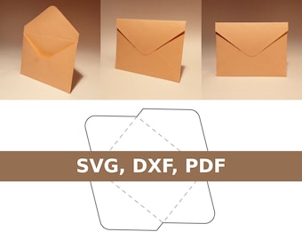 Busta stampabile, busta svg, busta pdf, modello busta, stampa busta, SVG, PDF, Cricut, Silhouette