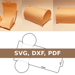 Bakery box template, bread box, cake box, snack box, dessert box, pastry box, SVG, DXF, PDF, Cricut, Silhouette