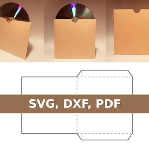 Sjabloon cd-doosje, dvd-envelop, cd-doos, dvd-doos, dvd-doosje, cd-envelop, svg, pdf, Cricut, Silhouette