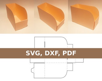 Sjabloon displaydoos, toonbankdisplay, toonbankdisplay, presentatiebak, SVG, pdf, Cricut, Silhouette