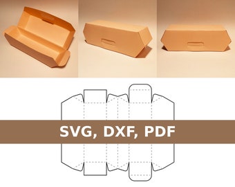 Mall för varmkorvlåda, fransk varmkorvlåda, varmkorvförpackning, varmkorvbehållare, varmkorvpresentask, SVG, PDF, Cricut, Silhouette