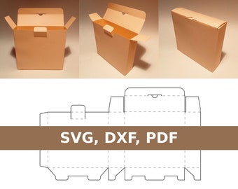 Mailing box template, postage box, package box, shipping box, mailing box, SVG, PDF, Cricut, Silhouette