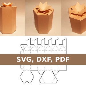 Romantic gift box template, romantic box, beautiful box, beautiful gift box, SVG, DXF, PDF, Cricut, Silhouette