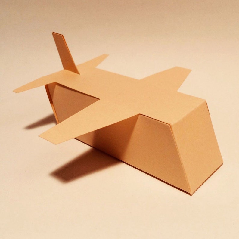Airplane Box Template, Paper Plane, Paper Airplane, Airplane Gift Box ...