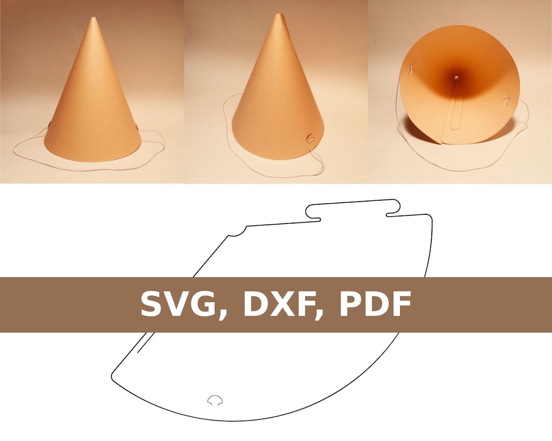 Party Hat, Birthday Hat Template, Cone Hat, Paper Hat, Birthday Party ...