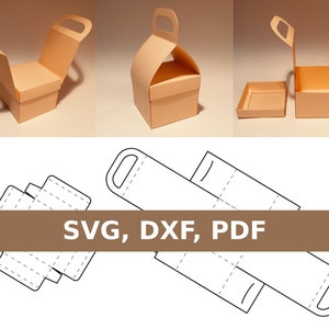 Torba na wynos, pudełko na wynos, papierowa torba, torba na zakupy, szablon pudełka na wynos, torba DIY, SVG, PDF, natychmiastowe pobieranie