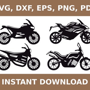 Motorcycle svg, bike svg, motorcycle dxf, motorbike dxf, bike dxf, motorcycle png, motorbike png, bike png, motorbike svg, Cricut Silhouette